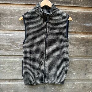Houndstooth Sleeveless Jacket vest